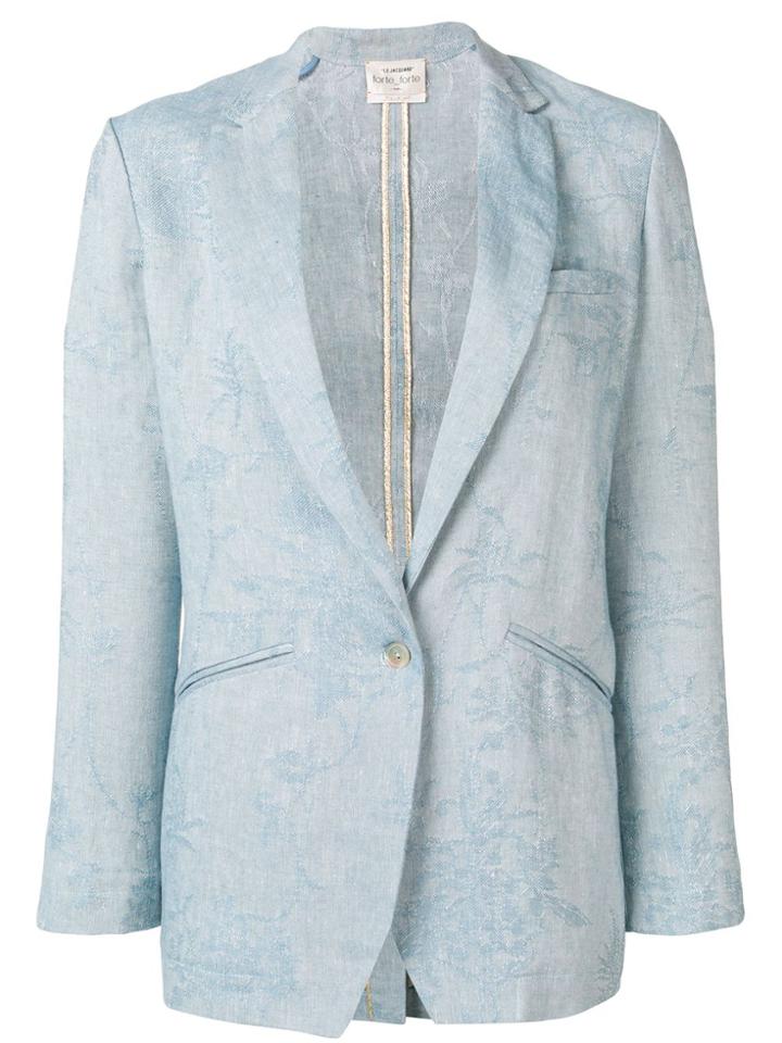 Forte Forte Classic Tailored Blazer - Blue