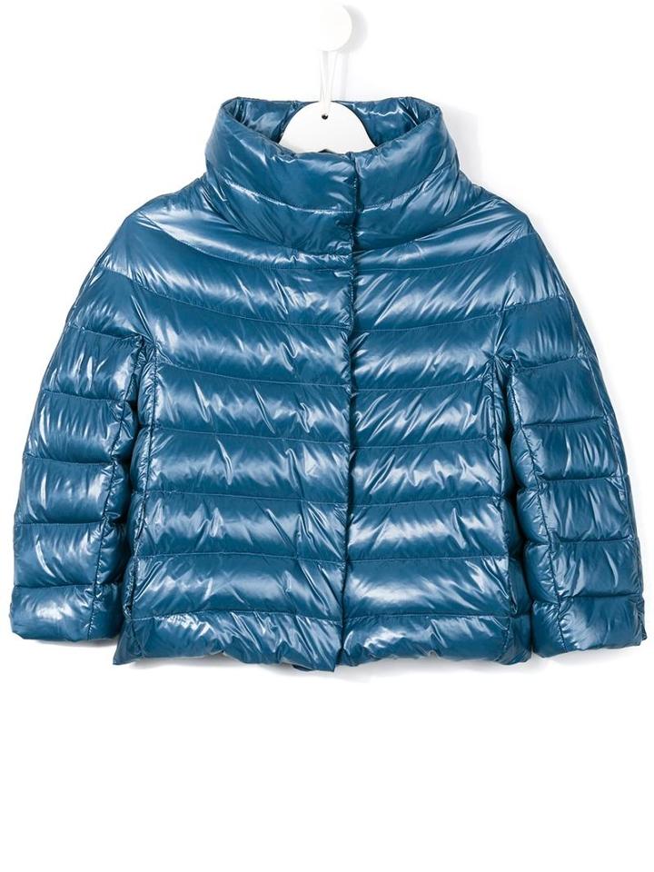 Herno Kids Padded Down Jacket, Toddler Girl's, Size: 4 Yrs, Blue