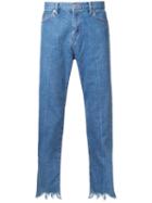 Wvm Raw Hem Jeans, Men's, Size: 32, Blue, Cotton