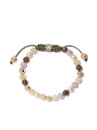 Shamballa Jewels 18kt Yellow Gold, Diamond & Sapphire Beaded