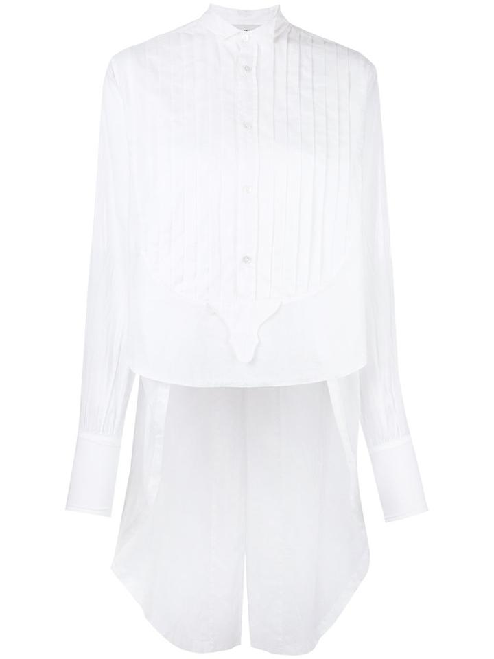 Faith Connexion Ribbed Detail Shirt, Women's, Size: Small, White, Cotton