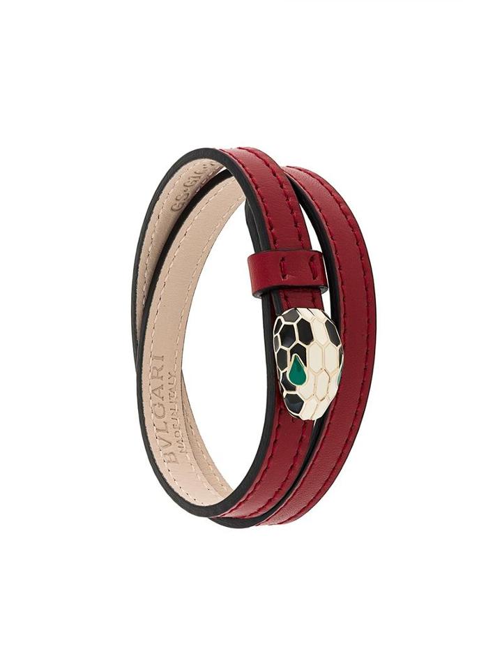Bulgari 'serpenti' Wrap Bracelet, Women's, Pink/purple