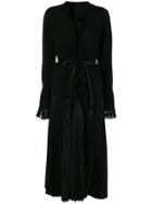 Sacai Cardigan Layered Midi Dress - Black