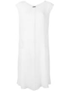 Kristensen Du Nord - Scoop Neck Dress - Women - Silk/cotton/elastodiene - 1, Blue, Silk/cotton/elastodiene