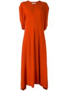 Jil Sander - Candelabro Dress - Women - Silk/viscose - 38, Yellow/orange, Silk/viscose