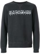 Napapijri Logo Print Sweatshirt - Grey