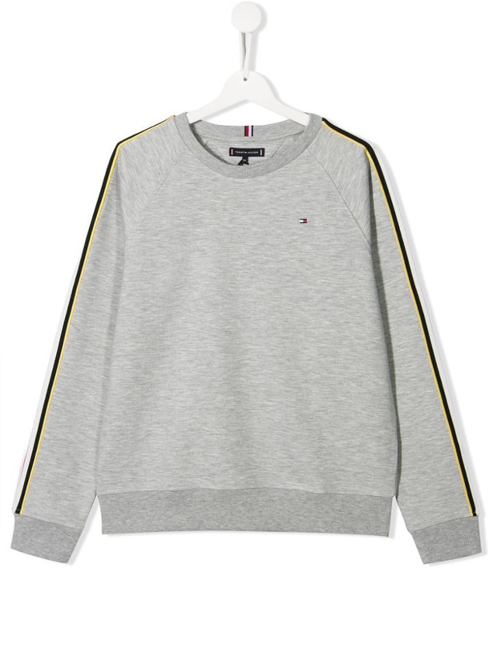Tommy Hilfiger Junior Embroidered Logo Sweatshirt - Grey