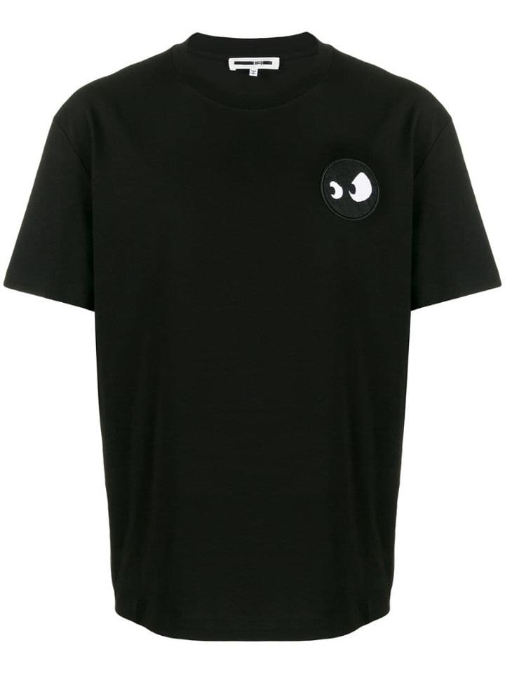 Mcq Alexander Mcqueen Face Patch T-shirt - Black
