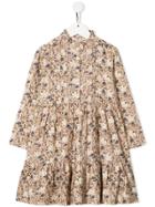 Bonpoint Teen Miranda Floral Shirt Dress - Neutrals