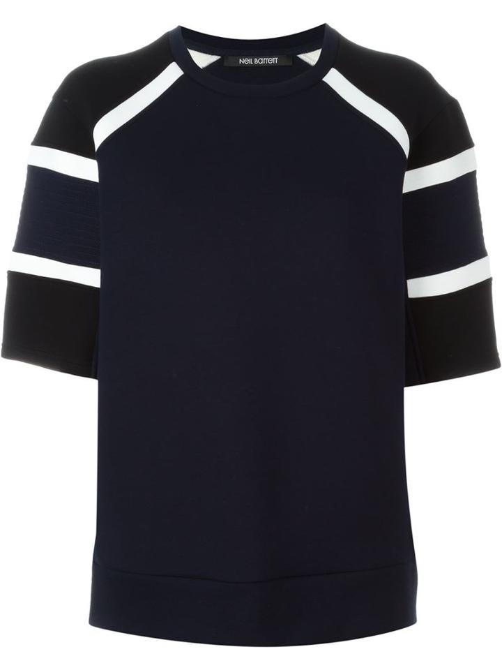 Neil Barrett Shortsleveed Panelled Sweater