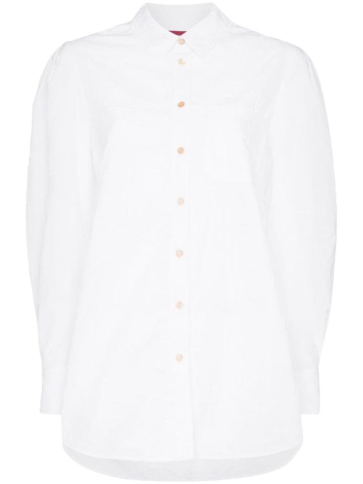 Sies Marjan Evon Crinkled Poplin Shirt - White