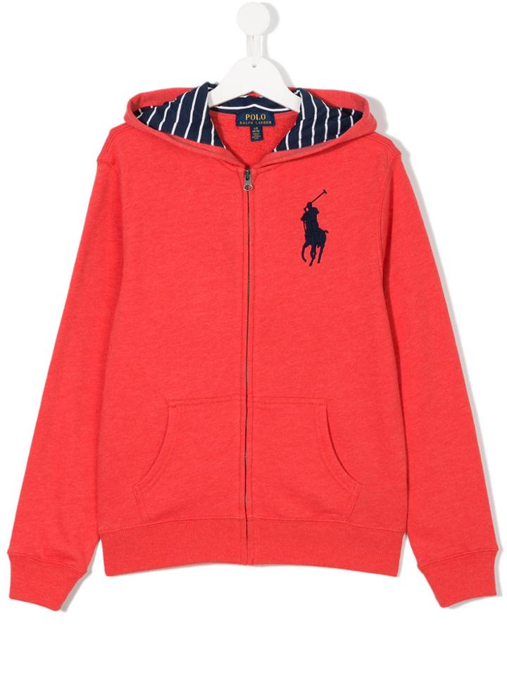 Ralph Lauren Kids Logo Embroidered Hoodie