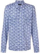 Dell'oglio Floral-print Shirt - Blue