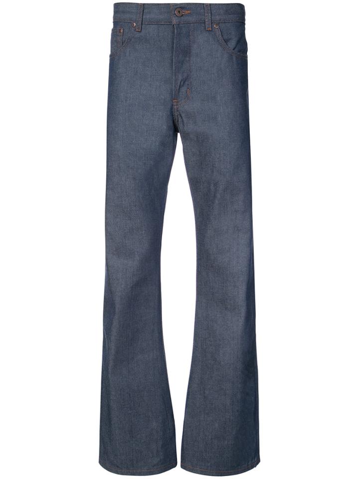 Naked And Famous Groovy Guy Bootcut Jeans - Blue