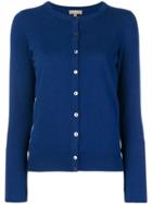 N.peal Round Neck Knitted Cardigan - Blue