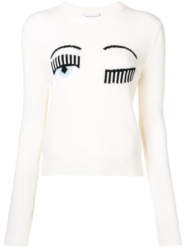 Chiara Ferragni Flirting Knit Sweater - Nude & Neutrals