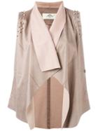 Draped Waistcoat - Women - Polyester - 8, Nude/neutrals, Polyester, Urbancode
