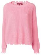 Guardaroba Distressed Detail Jumper - Pink