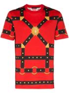 Versace Harness Print T-shirt - Red