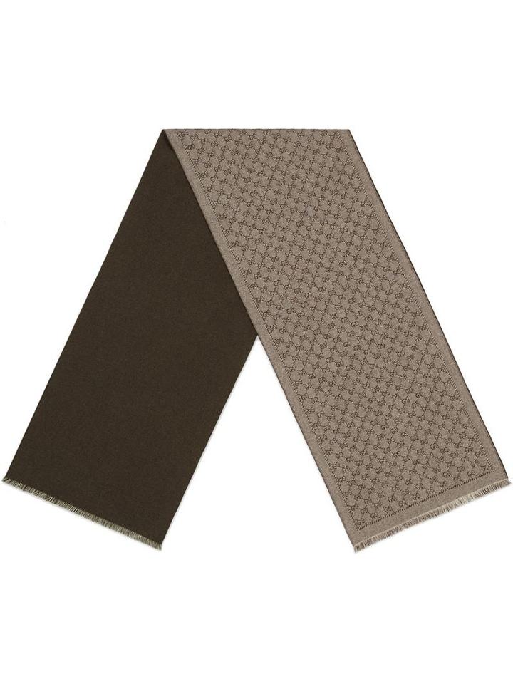 Gucci Gg Jacquard Wool Scarf - Neutrals