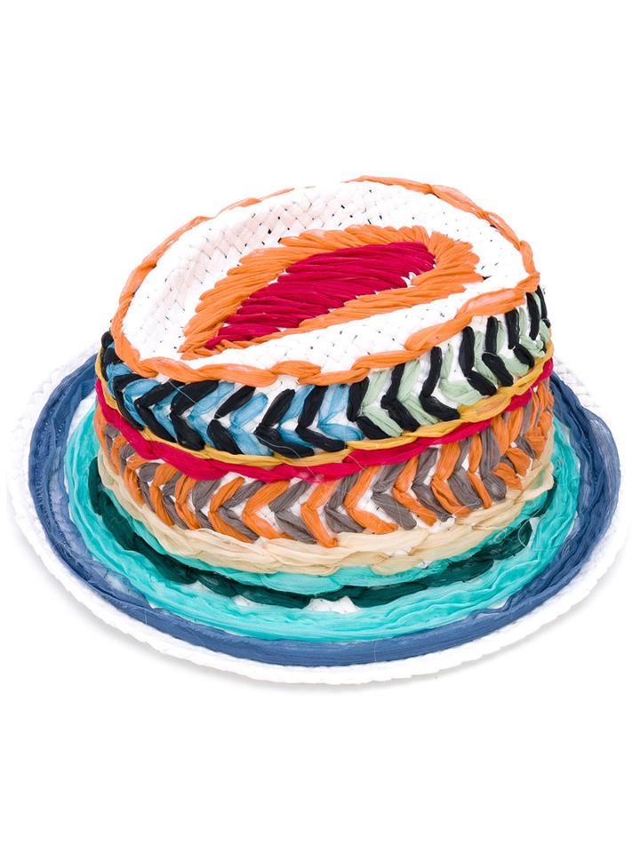 Le Chapeau - Woven Hat - Women - Silk/paper - One Size, Silk/paper