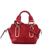 See By Chloé Zipped Shoulder Bag, Women's, Red, Calf Leather