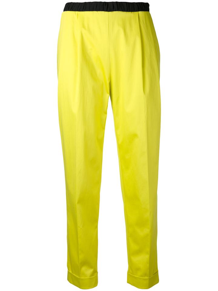 Iceberg Cropped Trousers - Yellow & Orange