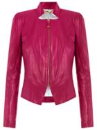 Tufi Duek Leather Jacket - Pink & Purple