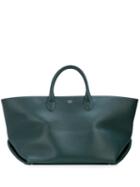 Khaite The Medium Envelope Pleat Tote Bag - Green