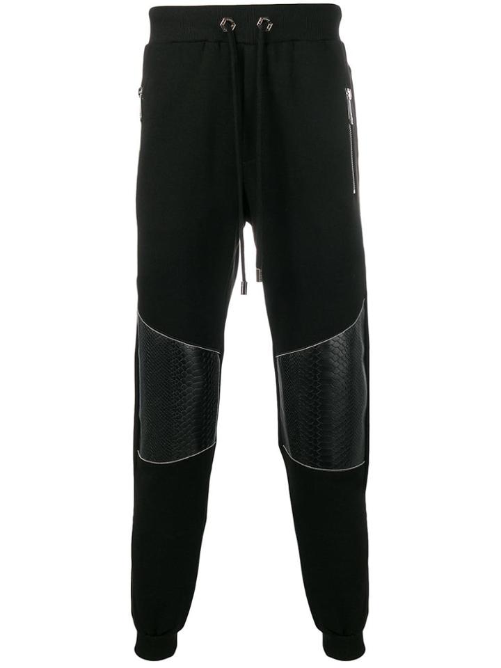 Philipp Plein Panelled Track Pants - Black