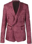 Haider Ackermann Jacquard Blazer, Men's, Size: Medium, Pink/purple, Cotton/acetate/rayon