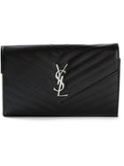 Saint Laurent - 'monogram' Shoulder Bag - Women - Calf Leather - One Size, Black, Calf Leather
