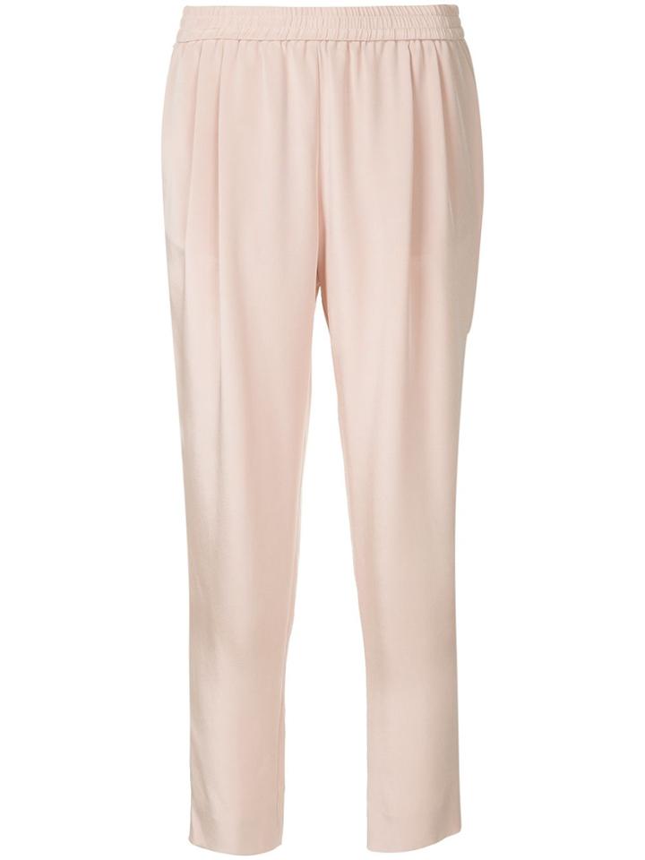 Layeur Ruffled Lightweight Trousers - Pink & Purple