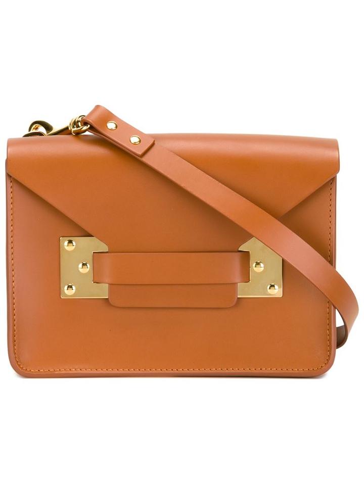 Sophie Hulme Envelope Shoulder Bag, Women's, Brown, Leather