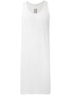 Rick Owens Long Tank Top, Men's, Size: Large, White, Viscose/silk