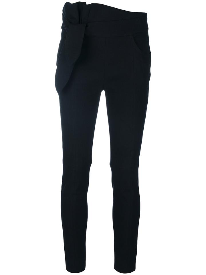 Iro - Kalpen Skinny Trousers - Women - Cotton/elastodiene/polyamide - 40, Black, Cotton/elastodiene/polyamide