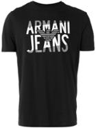 Armani Jeans Logo-print T-shirt, Men's, Size: Large, Black, Cotton