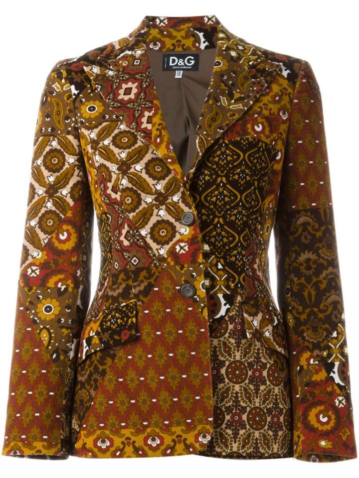 Dolce & Gabbana Vintage Paisley Print Blazer
