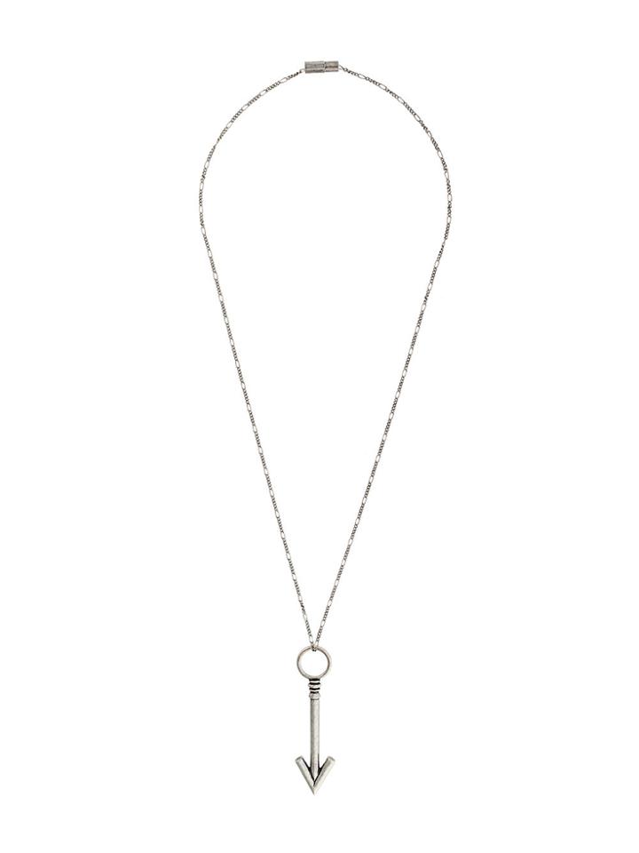 Lanvin Arrow Pendant Necklace - Metallic