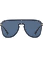 Versace Eyewear #frenergy Visor Sunglasses - Blue