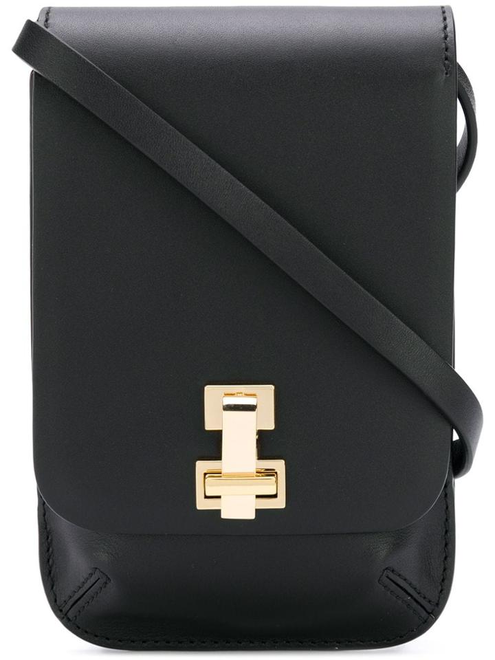The Volon Push-lock Mini Bag - Black