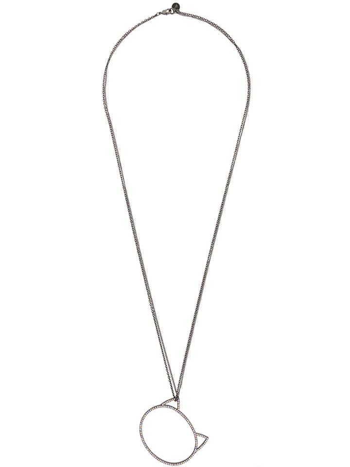 Karl Lagerfeld Big Choupette Necklace - Black