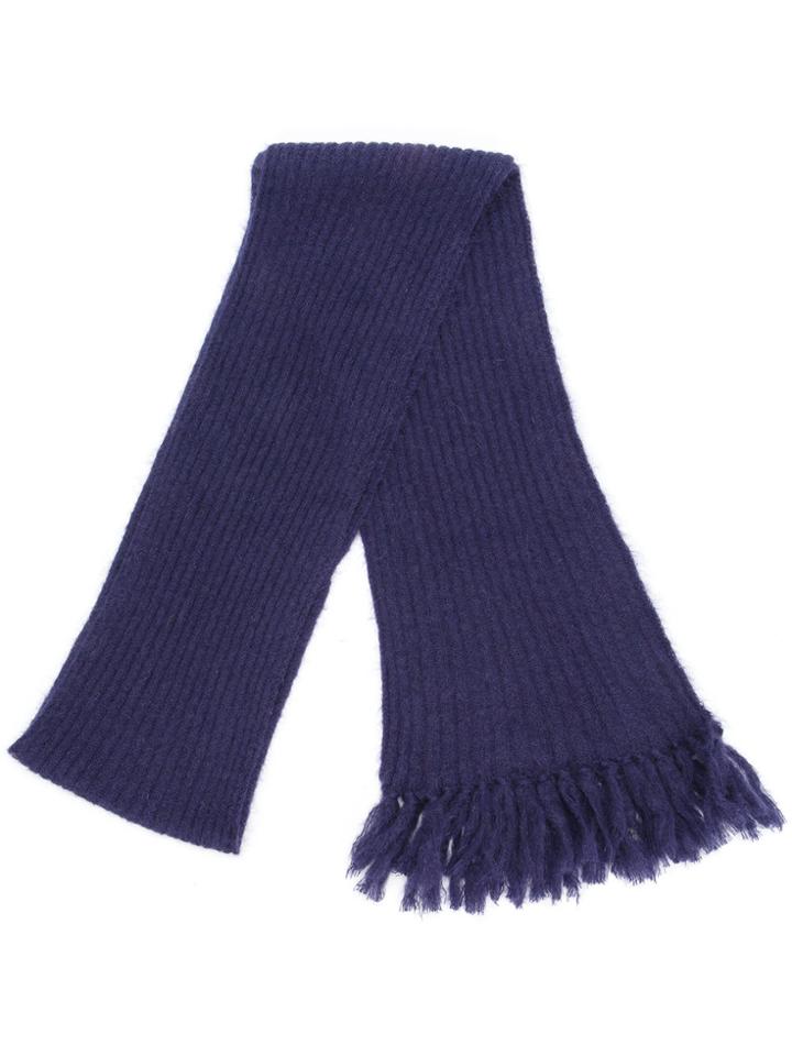 Mp Massimo Piombo Fringed Scarf - Pink & Purple