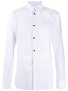 Givenchy Long Sleeved Tuxedo Shirt - White