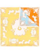 Burberry Horse Carriage Print Scarf - Neutrals