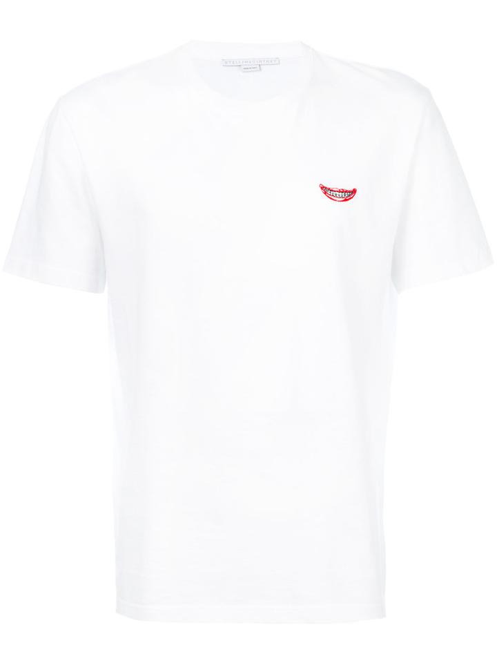 Stella Mccartney - No Smile No Service Print T-shirt - Unisex - Cotton/polyester - Xl, White, Cotton/polyester