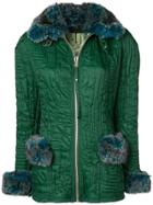 Jean Paul Gaultier Vintage Microship Quilt Fitted Jacket - Green