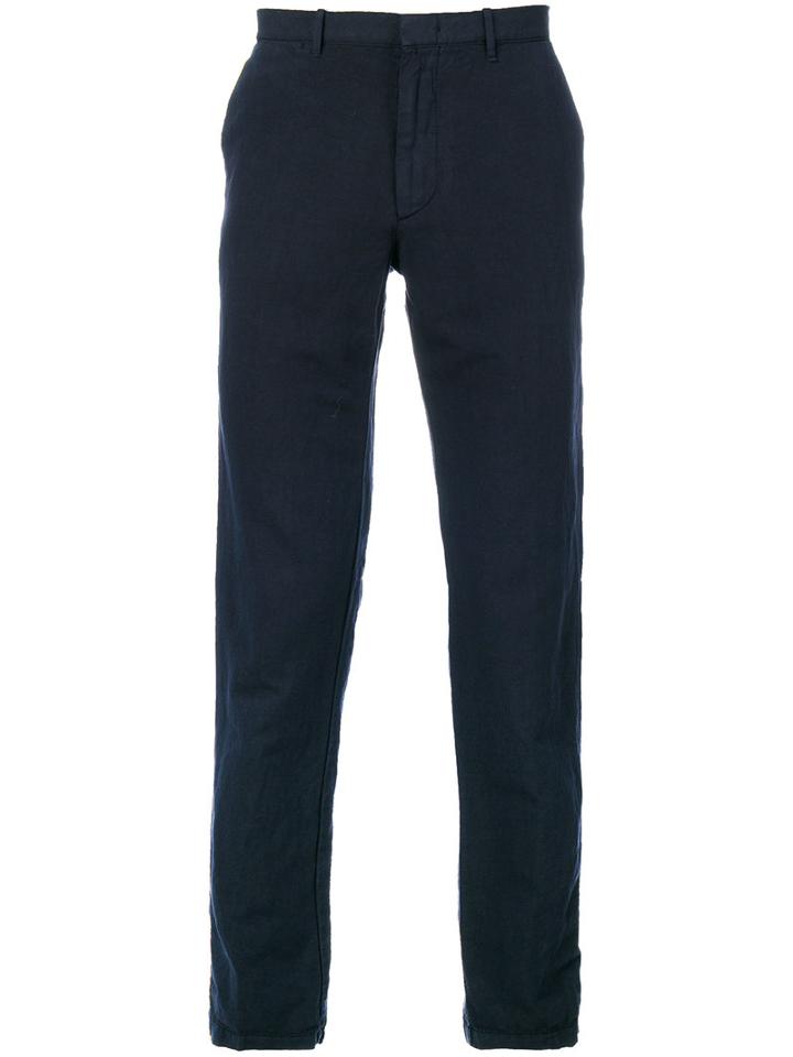 Boss Hugo Boss - Flap Pocket Trousers - Men - Cotton/linen/flax - 50, Blue, Cotton/linen/flax