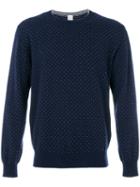 Eleventy - Dots Pattern Sweatshirt - Men - Cashmere - Xxl, Blue, Cashmere