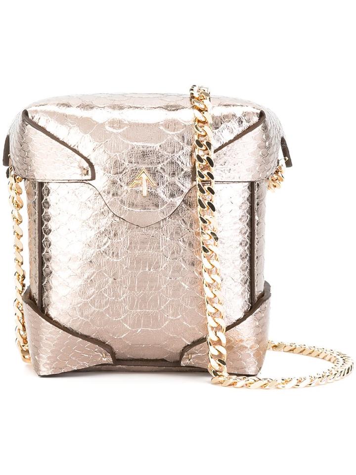 Manu Atelier Micro 'pristine' Crossbody Bag, Women's, Grey